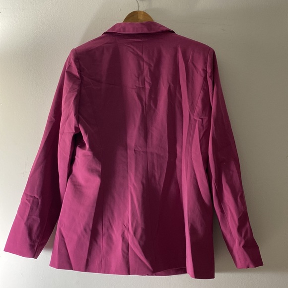 Women’s Menswear Blazer Fuchsia - Picture 8 of 15